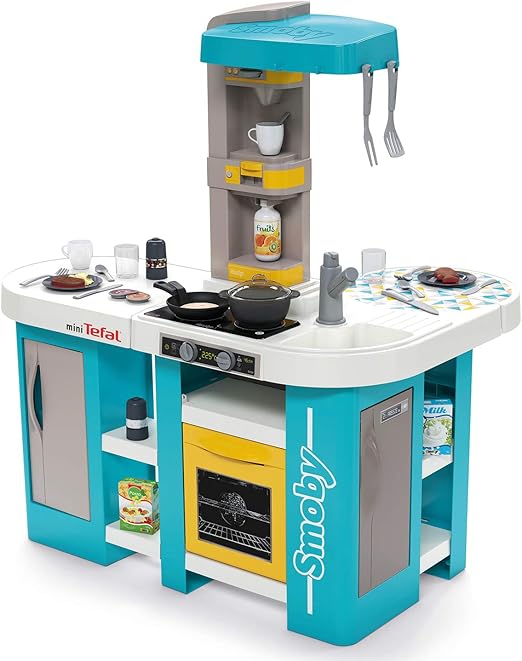 Smoby 311045 Tefal Studio Bubble Xl Kuche Kuche In Extravaganter Winkelform Mit Bubble Herd Funktion Fur Kinder Ab 3 Jahren Mit Viel Zubehor Turkis Amazon De Spielzeug