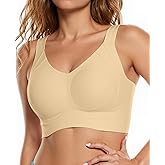 COMFELIE No-Wire Minimizer Bra Women Full Coverage Seamless No Underwire Push Up with Side & Back Smoothing for Large Busts