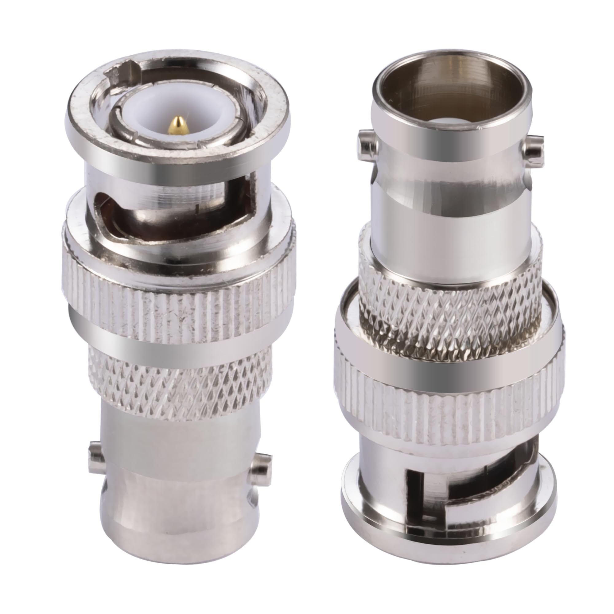 Vecys 2PCS BNC Adapters BNC Male to Female for CB 4G Antenna Ham Radio HD Video HDTV