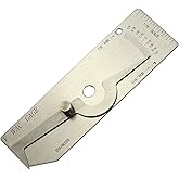 RIVERWELD V-WAC Single Weld Gage Welding Inspection Inch | Thread Gauge Checks 1/4 Inch Undercuts Pits Crown Height Porosity Pits