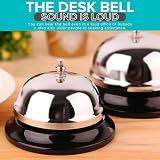 HAADI Reception Call Bell Stainless Steel Hand Held Desk Service Bell view 5