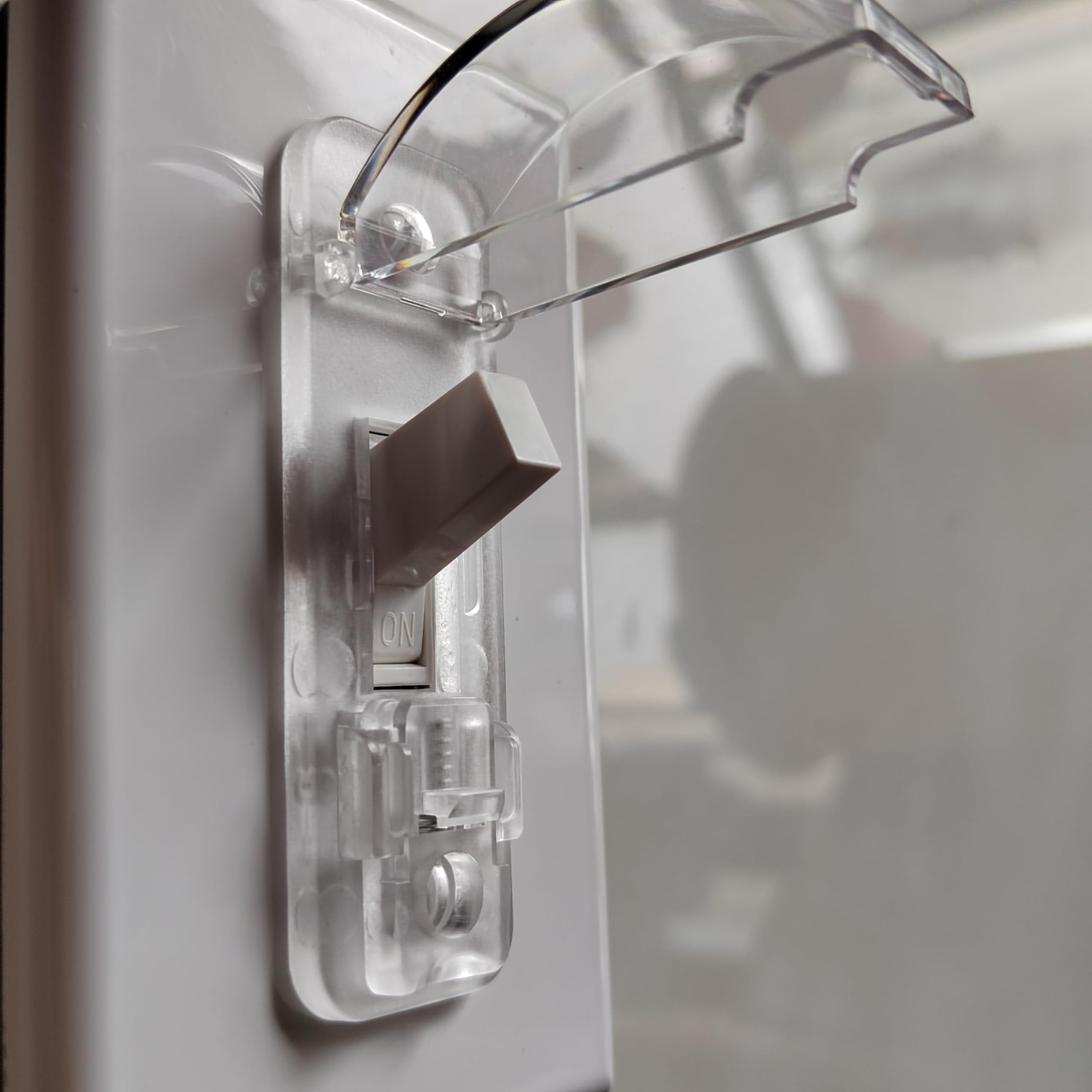 Light Switch Guard Cover, 2 ChildProof Wall Switch Guard Cover for Toggle Light Switch Protects Your Lights or Circuits from being Accidentally Turned On or Off