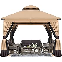 その他 three visits Amazon.com : MASTERCANOPY 10x10FT Outdoor Patio Gazebo with