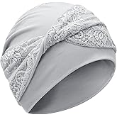 XYIYI Knot Chemo Headwear for Womens Cancer Patients, Stretchy Chemotherapy Headwraps Beanie Hats