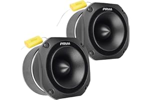 PRV AUDIO TW700Ti Black 4 Inch Titanium Bullet Tweeter TW700Ti 240 Watts, 8 Ohm Super Tweeter, Built-in Capacitor Pro Audio High Frequency Driver (2 Tweeters)