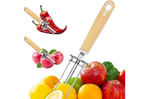 Multifunctional Apple Corer, Adjustable Diameter Fruit and Vegetable Corer Remover Tool Stainless Steel Bell Pepper Remover f