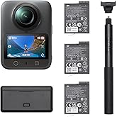 DJI Osmo 360 Camera Adventure Combo, Waterproof 8K 360° Action Camera with 1-Inch 360° Imaging, Extended Battery Life with 3 Batteries, Native 360° Video, 105GB Built-in Storage