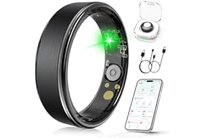 Domhong Smart Ring for Women Men, Health Fitness Tracker Ring with Sleep Monitoring/Heart Rate/Blood Oxygen/HRV/Stress/Calorie/Steps, IP68 Waterproof for iOS &amp; Android, No APP Fees(Black, 14#)4.4 out of 5 stars 391 offer from $69.99