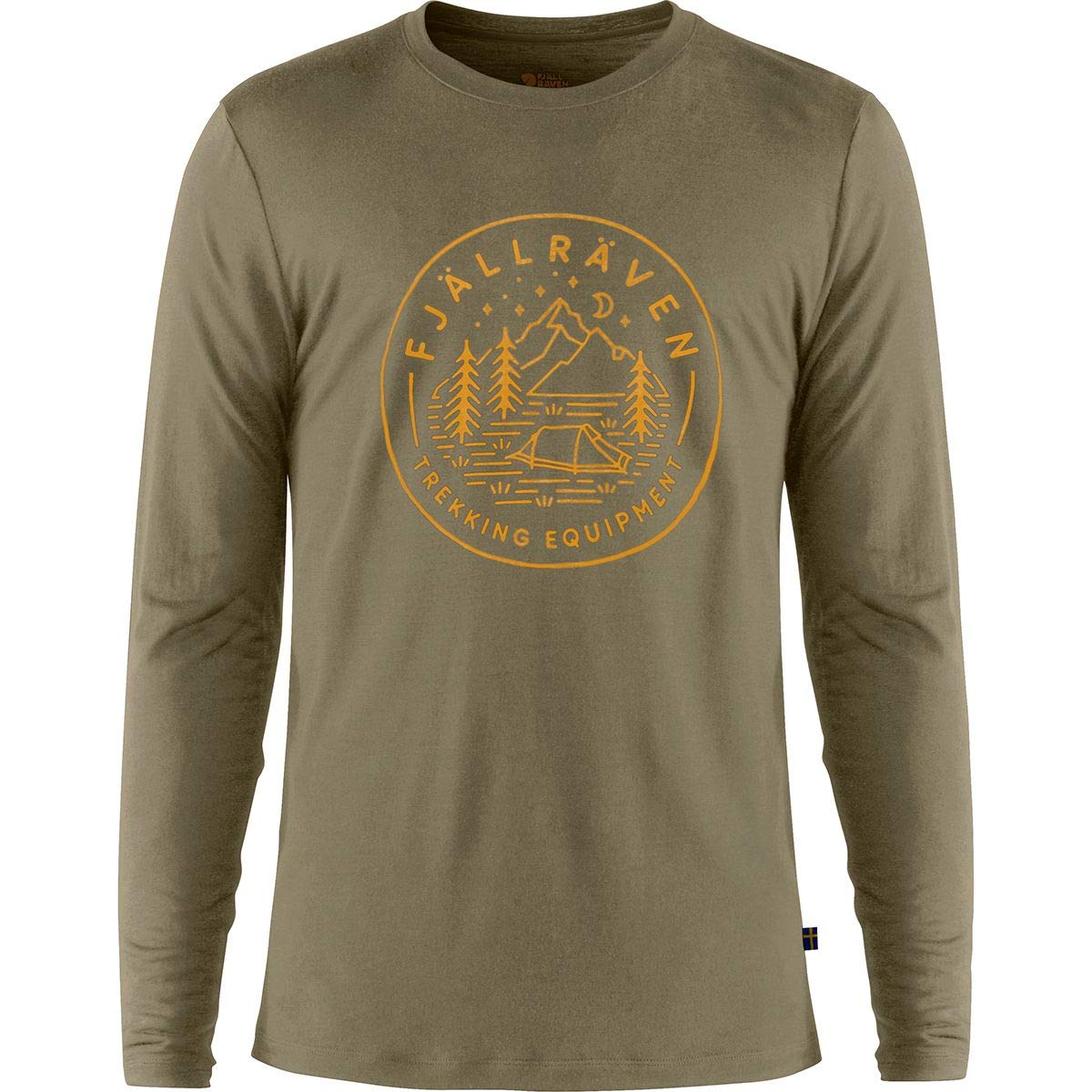 FJALLRAVEN F87000-622 Abisko Wool Tältplats LS M Light Olive L