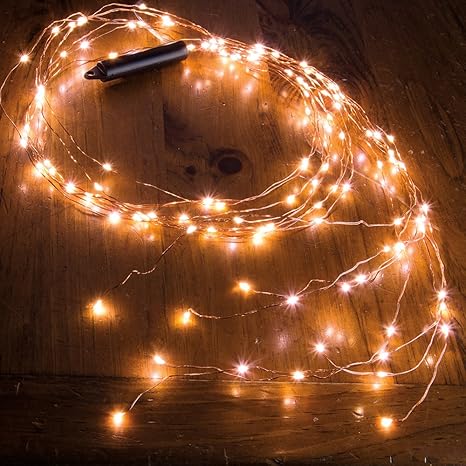 Fairy Lights 8 Strand Spray 120 Led 38 Ft Copper Wire Warm White