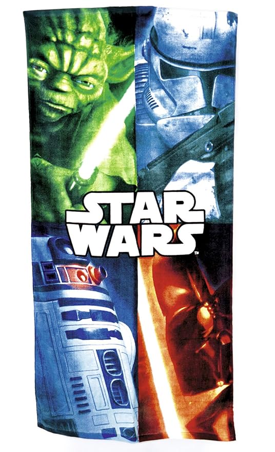 Star Wars Serviette De Bain Pour Garçon Motif Maître Yodaboba Fettr2 D2