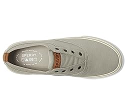 Sperry Men's Striper Knit Sneaker, Grey, 9.5