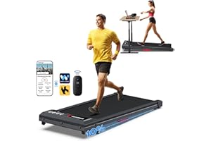 COZYINN Walking Pad with Incline, Under Desk Treadmill for Home Office, 2.5HP 10% Incline Voice Control Smart Treadmills Compatible with WELLFIT KINOMAP APP for Home/Office - 300 LB Capacity