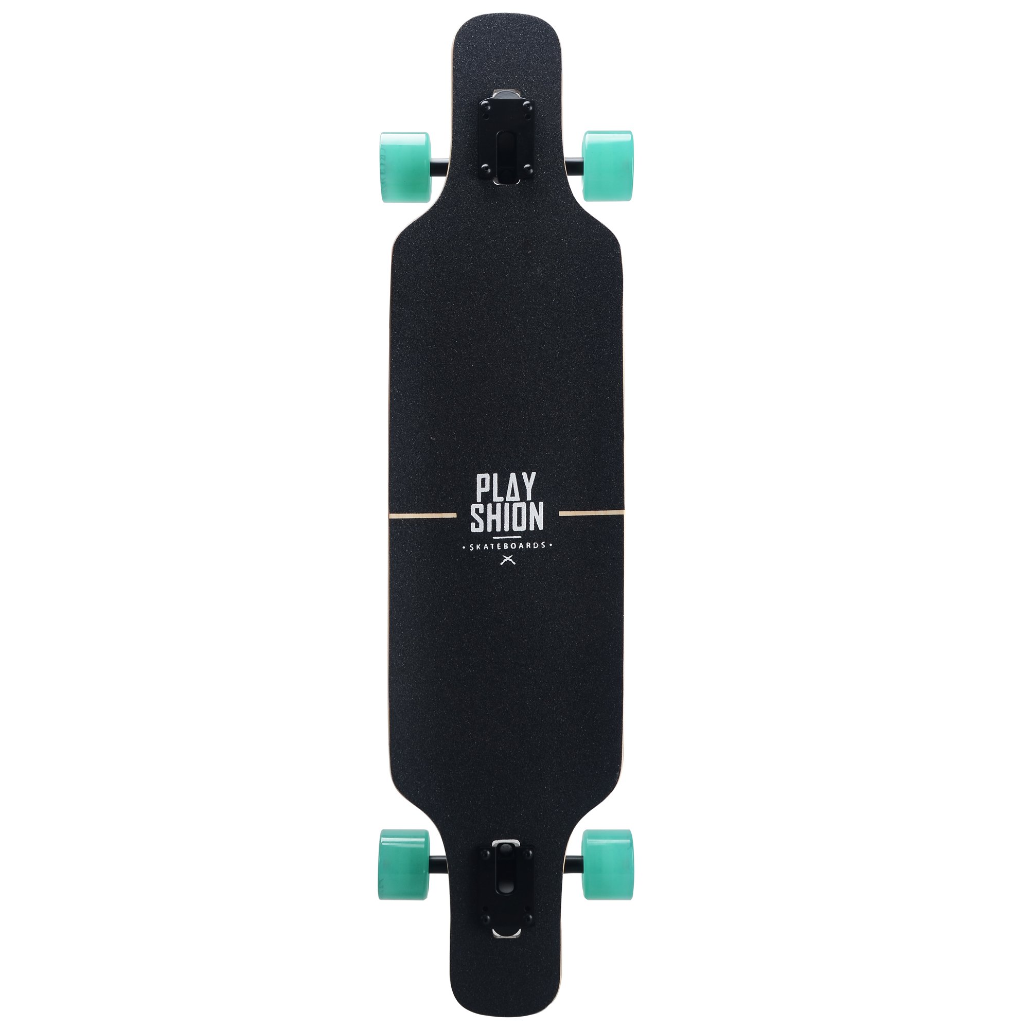 Playshion Freeride Freestyle Drop Through Longboard Skateboard Complete