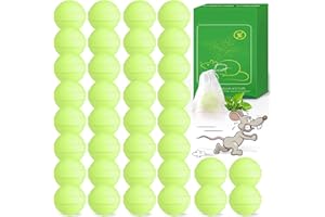 CROBIRWARE 36 Pack Mice Repellent - Peppermint Oil Rat Repellent Ball for House Garage Garden Car Engine Indoor, Mouse Deterrent for Outdoor, Keep Mice Out Natural Pest Repellent Pet Safe