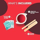 Nad's Brazilian & Bikini Wax Kit 140g Striplss Hard Wax, 3 Spatulas view 3