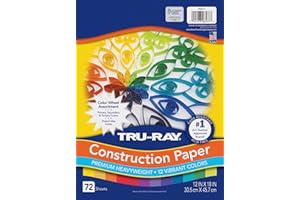 Tru-Ray Color Wheel Assortment, 12 x 18 Inches, Assorted Colors, Pack of 72 (P6577)
