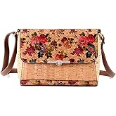 Tuokrisa Natural cork zipper Secret key Double latch adjustable shoulder bag purse tote crossbody