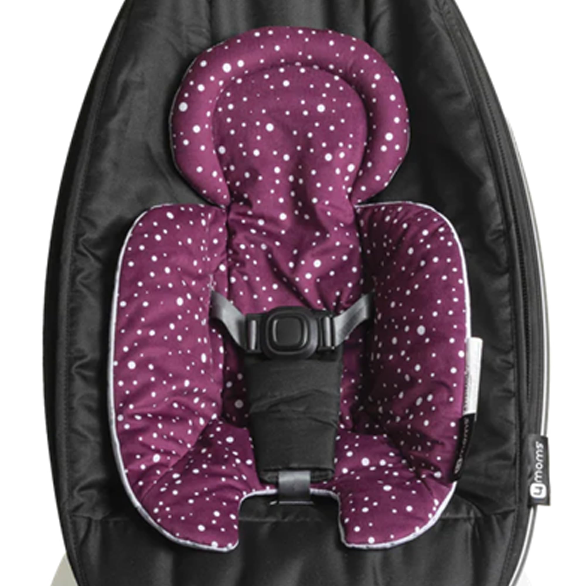 4moms RockaRoo and MamaRoo Infant Insert, Machine Washable, Soft, Plush Fabric, Reversible Design, Maroon