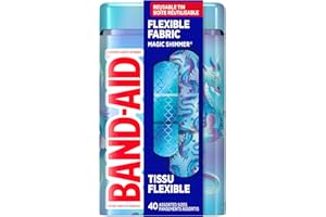 BAND-AID® Brand Flexible Fabric Adhesive Bandages, Comfortable Flexible Protection & Wound Care for Minor Cuts & Scrapes, Fir