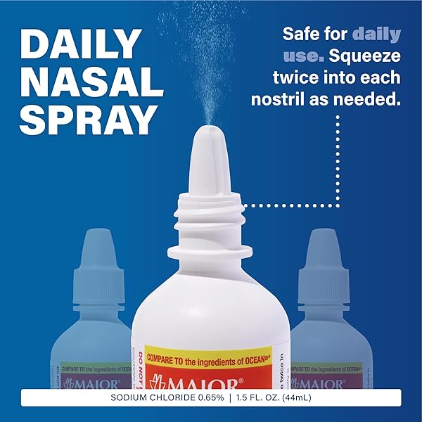 DEEP SEA SALINE NASAL SPRAY GENERIC FOR OCEAN NASAL MOISTURIZING SPRAY 1.5 OZ PER BOTTLE PACK OF 12 BOTTLES