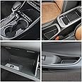 Auovo Anti Dust Cup Holder Insert Liners for Buick Encore GX Accessories 2020 2021 2022 2023 2024 Custom Fit Door Pocket Center Console Interior Mats 16pcs (Black Trim)
