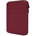 Tablet Sleeve Bag for 2025 11 inch iPad A16, 11 inch iPad Air M3/ 10.9 inch iPad 10th/ Pro 11 M4, Galaxy Tab A8 10.5" Case Pouch, Fit Apple Smart Keyboard, Wine Red