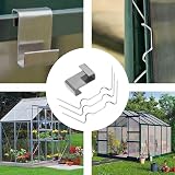 HONGCI 50 Pcs Z Clips for Greenhouse Glass Stainless Steel 304 view 4