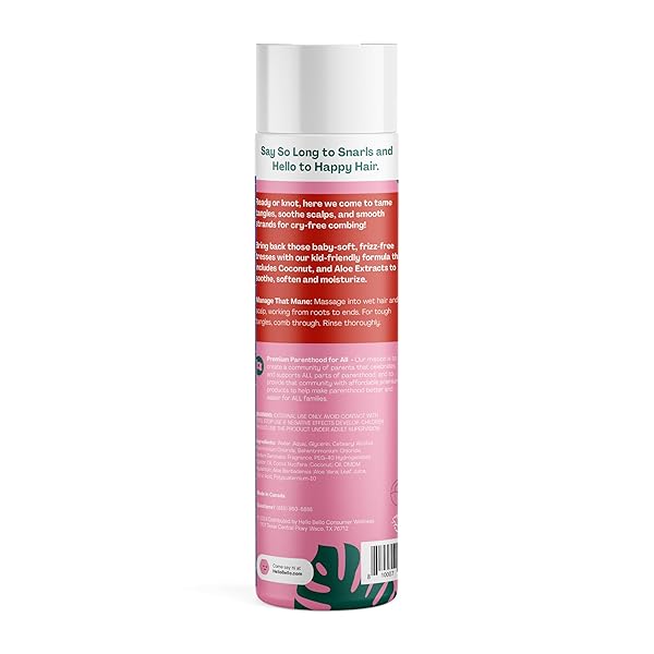 HELLO BELLO KIDS CONDITIONER, HYPOALLERGENIC, PH-BALANCED AND DERMATOLOGIST-TESTED, WATERMELON, 10 FL OZ (1 PACK)