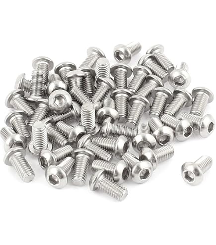 10-32 X 3/4 Button Head Socket Cap Screws - Black Oxide Alloy Steel, Qty 100