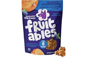 Fruitables Baked Dog Treats, Healthy Pumpkin Treat for Dogs, Low Calorie & Delicious, No Wheat, Corn or Soy, Made in the USA,