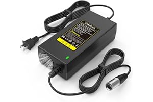 FANCY BUYING 24V 5A 3-Pin Male XLR Connector Battery Charger for Lakematic, Pride Mobility, Jazzy Power Chair, Drive Medical, Golden Technologies, Shoprider, Rascal 200T/500T/301 PC 24BC5000TF-1