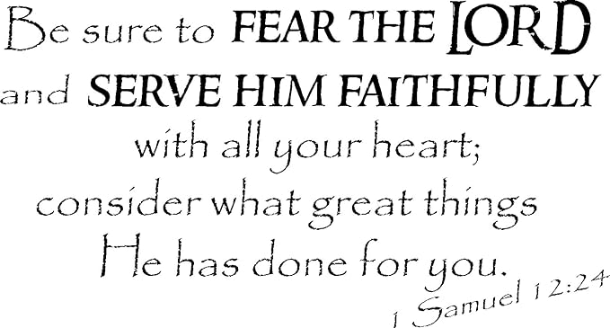 fear the lord with all your heart