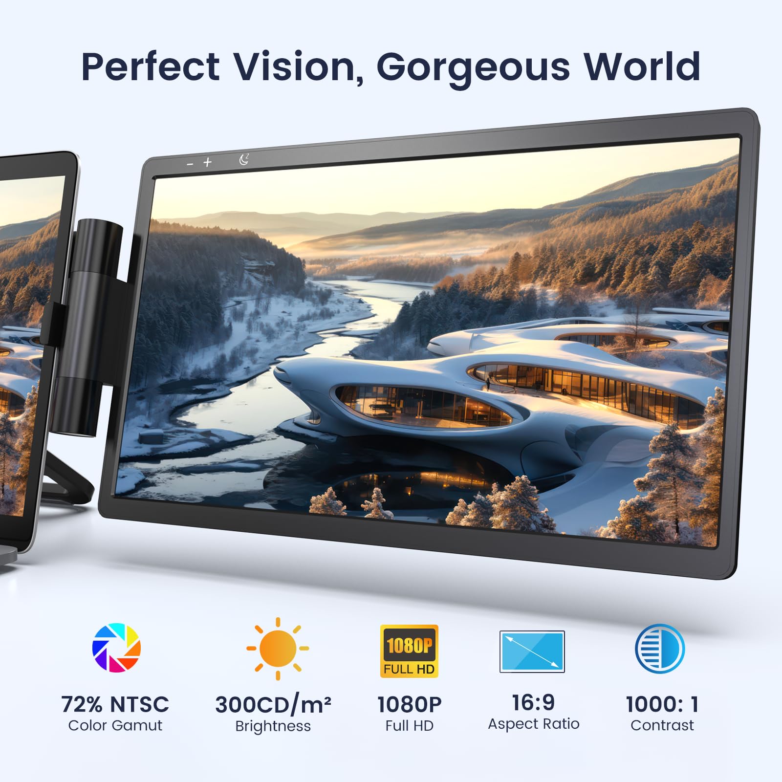 L LIMINK SP12 Portable Triple Monitor for 13-16