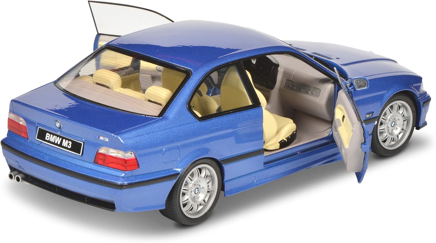 Solido S1803901 1:18 BMW E36 Coupe M3, Estoril Blue 421185360, 23 cm x 10 cm x 6 cm - Image 4