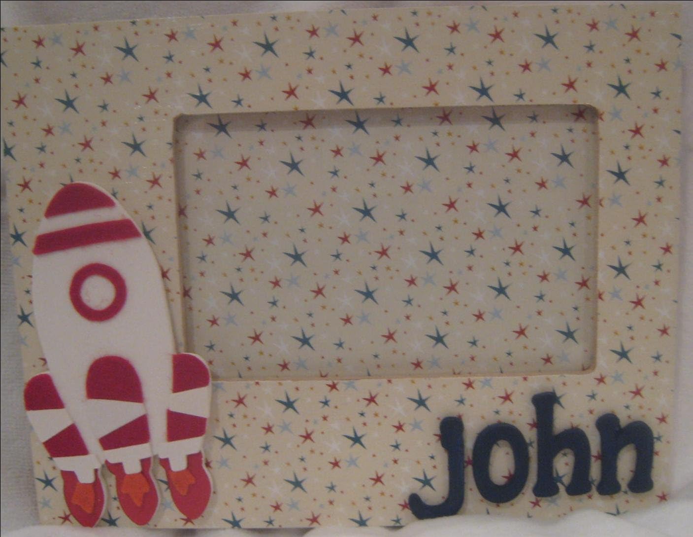 Rocket Ship Picture Frame Single Frames
