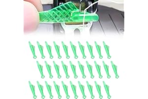 HEQXWL 30Pcs Fish Mouth Sewing Machine Needle Threader，2024 New Fish Type Sewing Machine Needle Threader,Quick Sewing Machine Cycle Simple Needle Threader Tool