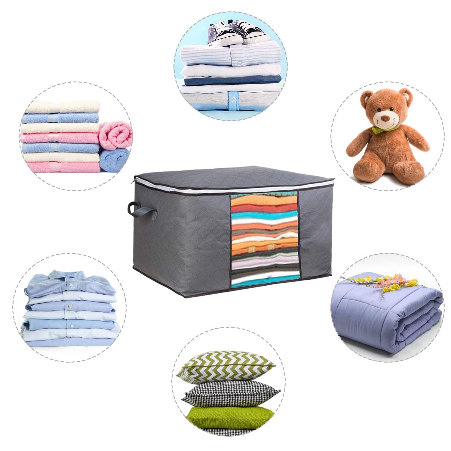 Almacenamiento y organización GoMaihe Cajas Almacenaje Ropa 4 Piezas