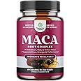 Organic Maca Root Capsules for Women - Potent Herbal Supplement with Female Enhancing Blend of Red Yellow & Black Maca Root - Non-GMO Certified Vegan and Gluten-Free with No Artificial Colors - 60ct