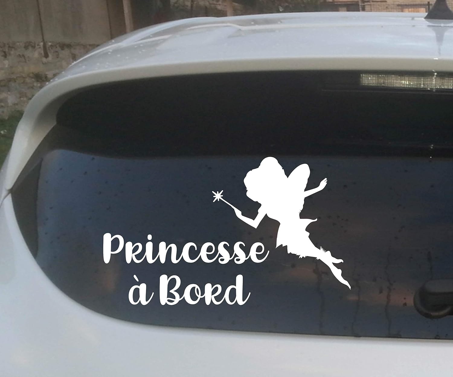 Sticker 'Princesse à Bord' Pour Voiture - 15x9.5cm, Pour Sécurité Et Déco