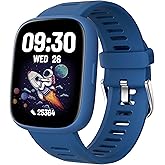 TICTIKY Smart Watch for Kids with Location Tracker (iOS Only), Fitness Tracker with Step Counter, Pedometer, Heart Rate, Sleep Tracker, IP68 Waterproof, Puzzle Games, Kids Watch for Boys 5-12