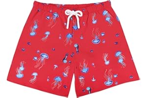 UPTRIS Girls Swim Shorts Beach Board Short with Liner Quick Dry Toddler Baby Girls Swimming Trunks with Pockets 16M-14Years