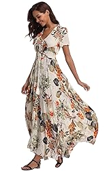 VintageClothing Women's Floral Maxi Dresses Boho