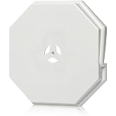 Vinyl Siding Mounting Block, Siding Mounting Block, 130110006001 Octagon Mount Block, Mounting Plate for 1/2 inch Lap and 4 inch Height Siding, White (1 Pack)