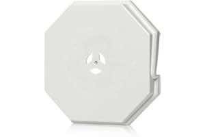 JOWIZGO Octagon Mounting Block for Vinyl Siding, Surface Block for Double 1/2 inch Width Lap and 4 inch Height Siding, White (1 Pack)