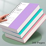 EMS HOI Notebook A5 Bullet Dotted Journal 300P 100gsm Purple Spiral view 4