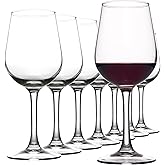 FAWLES Fully Tempered Wine Glasses, Shock Resistant Wine Glass Set for Red or White Wine, Dishwasher Safe Stem Glasses for Restaurants, Bars, Home (Set of 8, 15.5 oz)