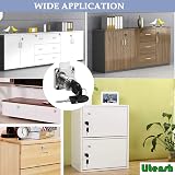 Litensh Cam Lock 22mm 4 Pack Cabinet Lock with 2 Keys Zinc Alloy 40x40mm view 9