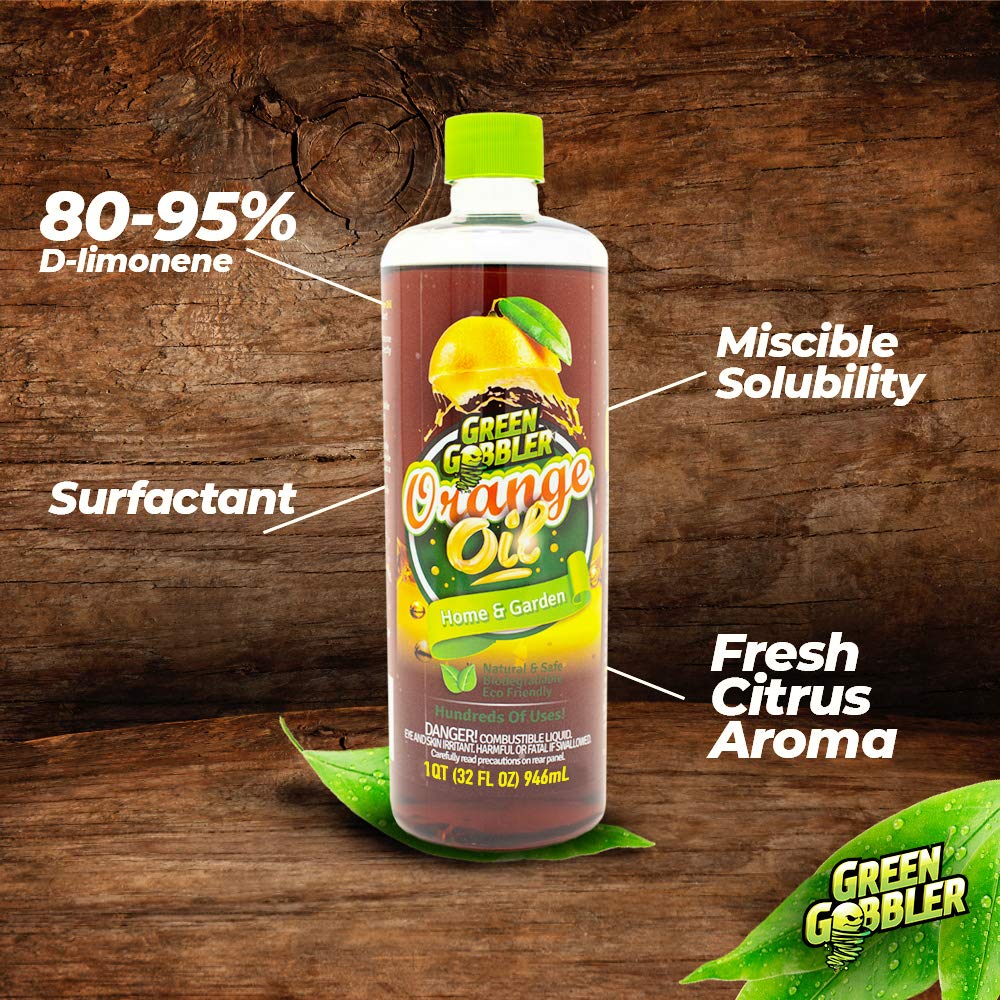 Pure Cold Pressed Orange Oil Concentrate 32 oz (DLimonene) by Green