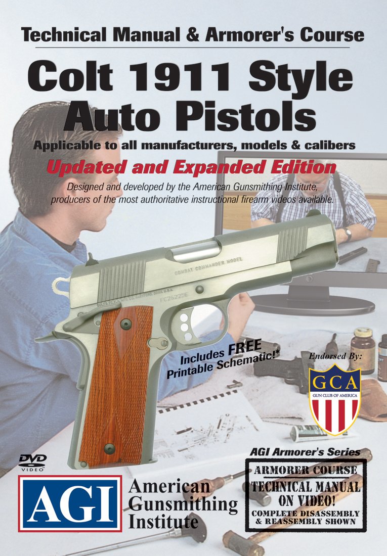 American Gunsmithing Institute Armorer's Course Video on DVD for Colt 1911 . 45 Auto Pistol - Technical Instructions for Disassembly, Cleaning, ...